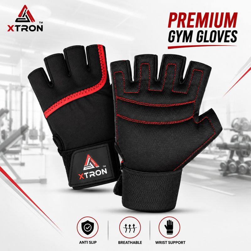 Xtron Gym Gloves for Weight Lifting - Image 5