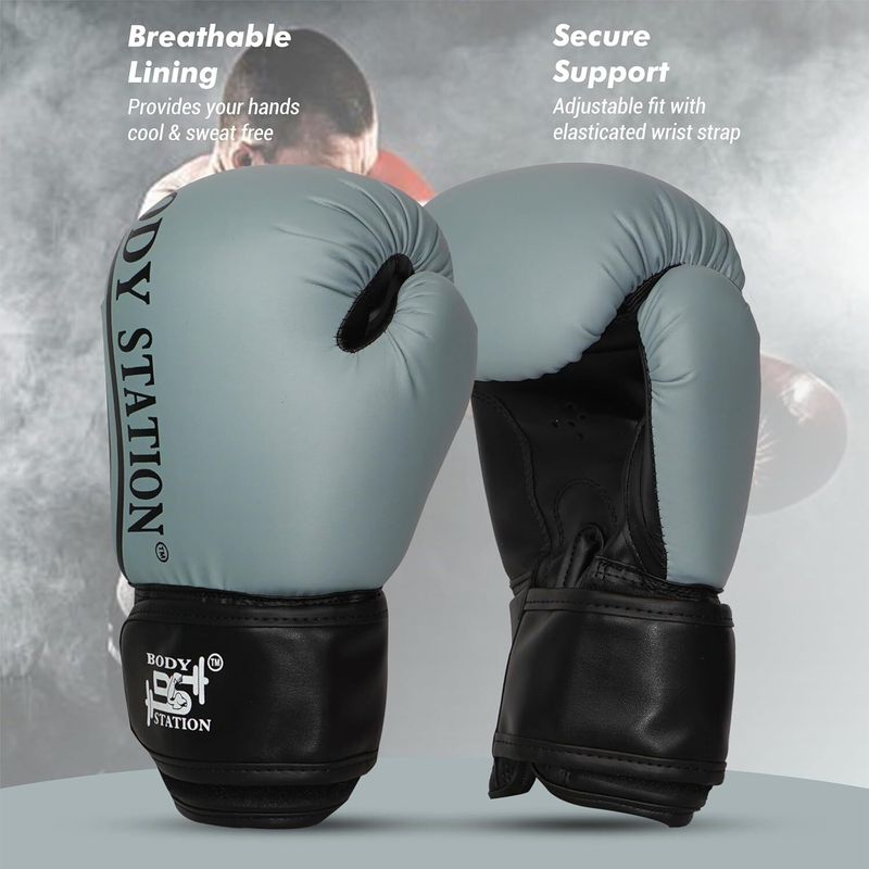 Faux Leather Training Boxing Gloves - Image 3