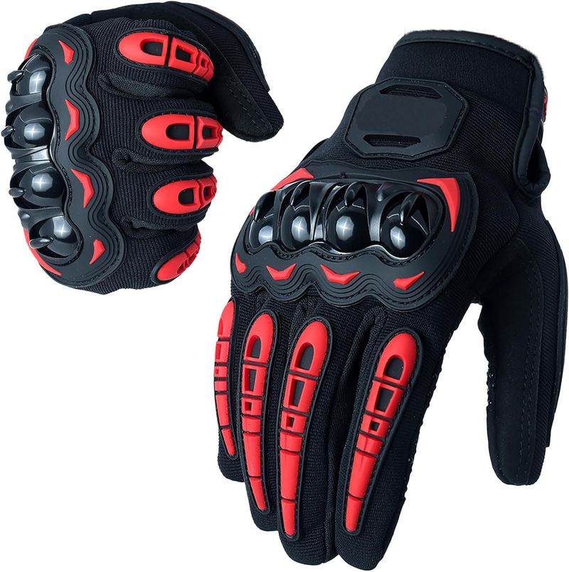 SHIVEXIM Motorcycle Gloves Breathable Anti-Slip Hard Knuckles - Image 5