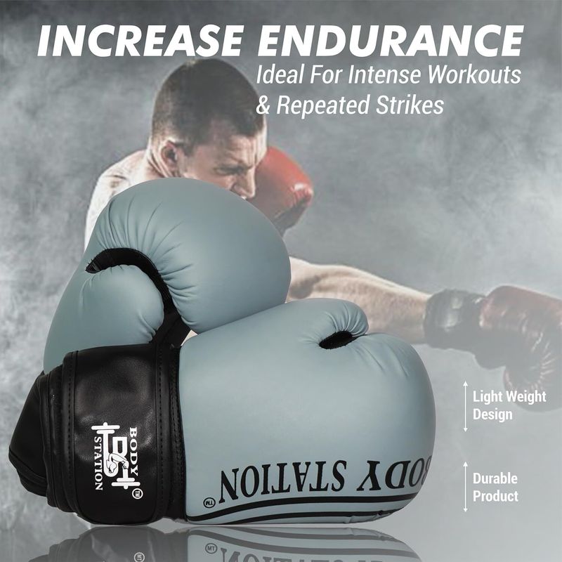 Faux Leather Training Boxing Gloves - Image 4