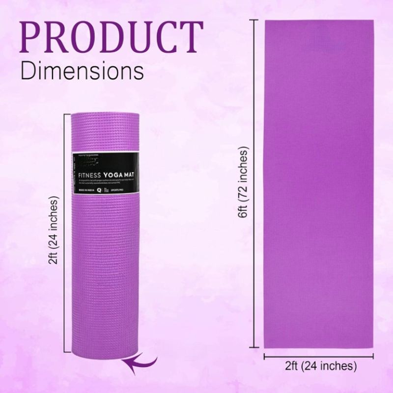 Green Glow 8mm Yoga Mat Green - Image 3