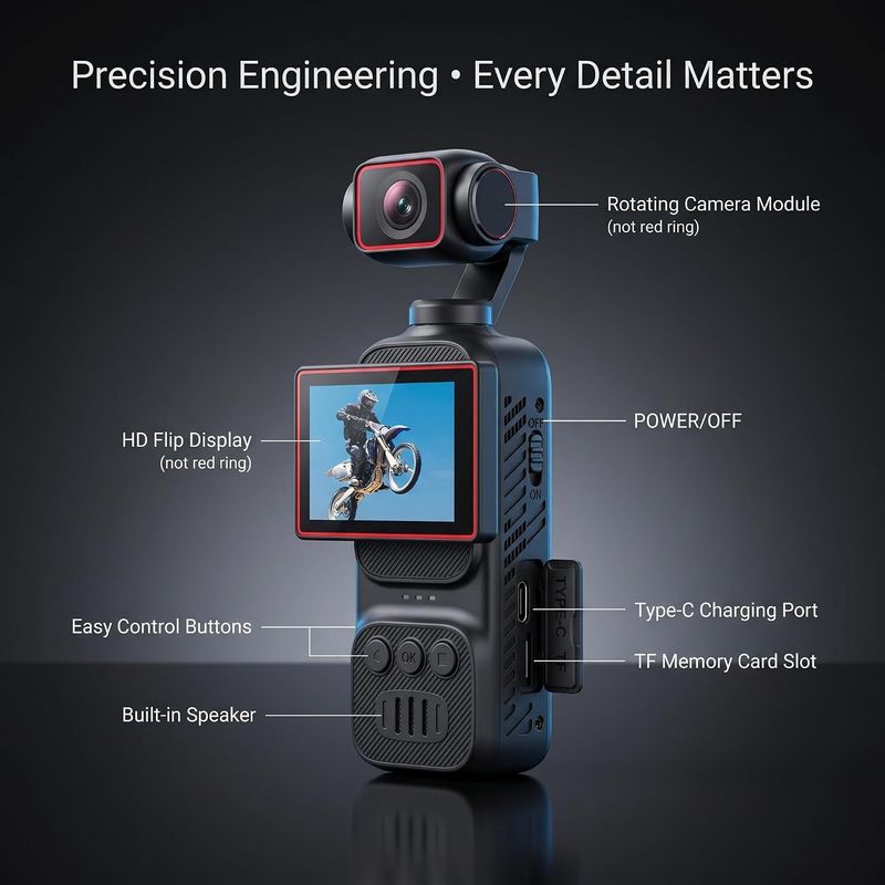 GUPTAVISION 4K WiFi Pocket Camera - Image 5