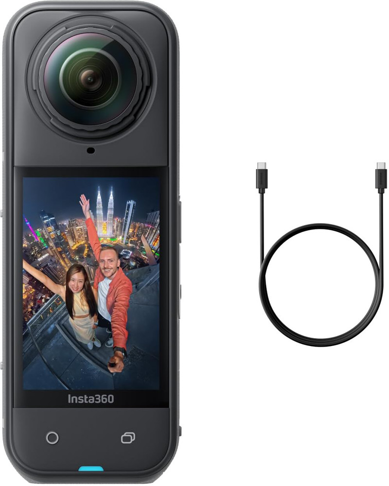 Insta360 X5 Sports and Action Camera Black, 72 MP