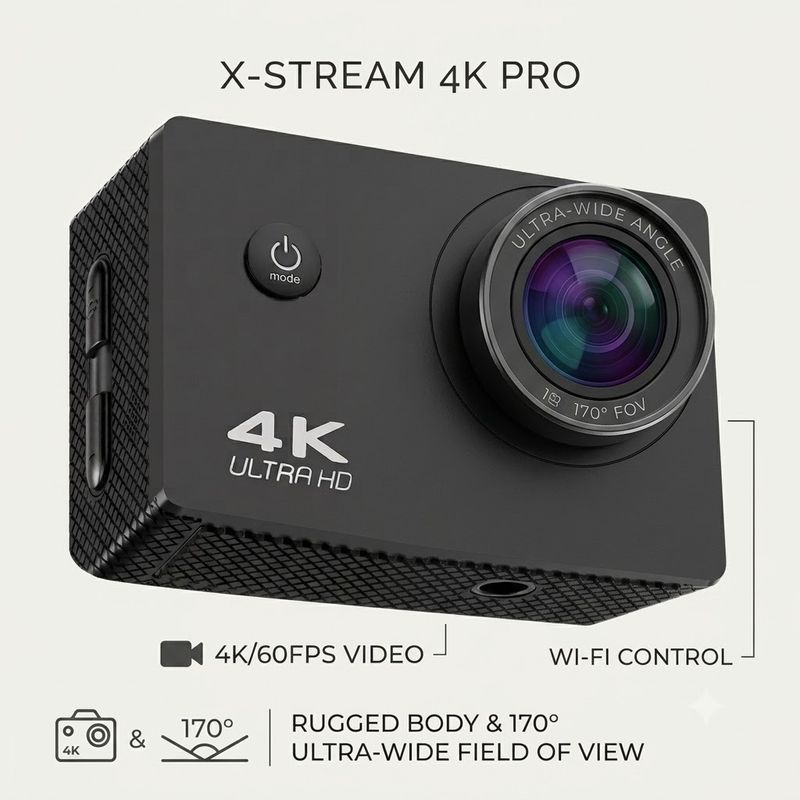 BROMIN GOPRO 4K Waterproof Camera - Image 6