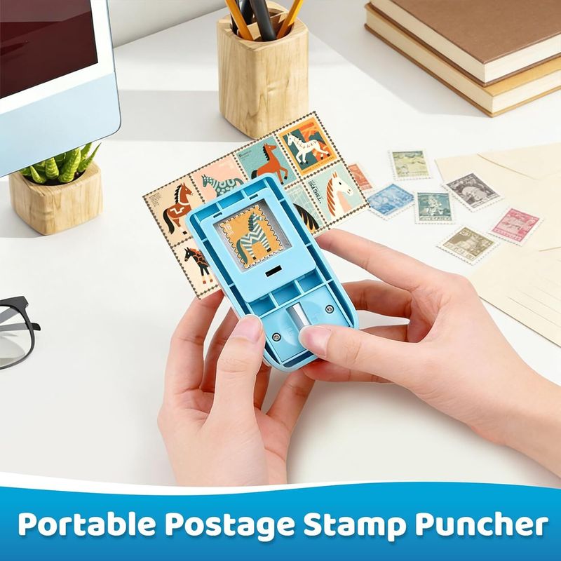 Stampora Professional Stamp Puncher Tool for Collectors - Image 3