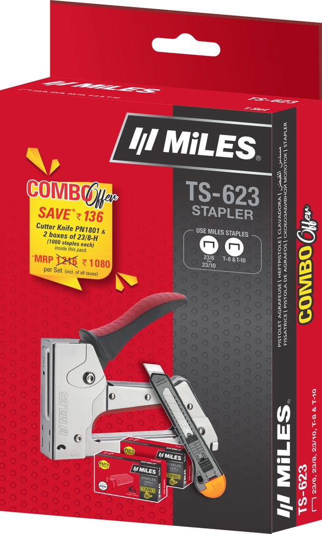 Miles Metal Body Stapler TS 623 - Image 3