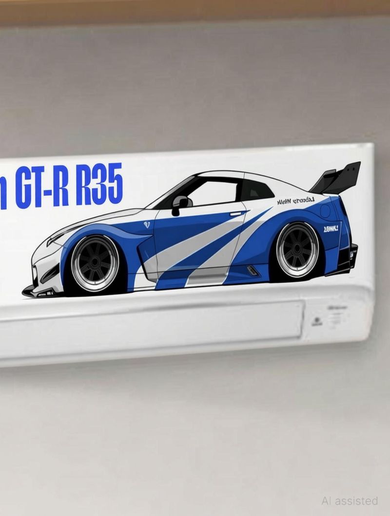 DEEYA CREATION 24 inch Nissan GT-R R35 Wall Sticker - Image 5