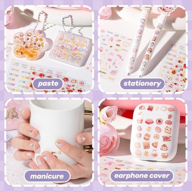 FunBlast 9.5 cm Mini Sticker Books with Tweezer - Image 6