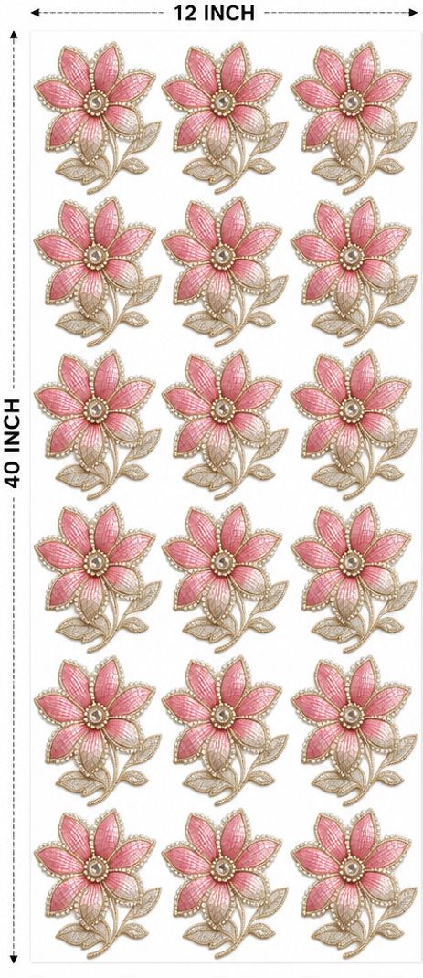 Trendingwaves 40 inch Pink Floral DTF Transfer Sticker Sheet 12x4...more deal from flipkart Trendingwaves 40 inch Pink Floral DTF Transfer Sticker Sheet 12x4...more deal from flipkart