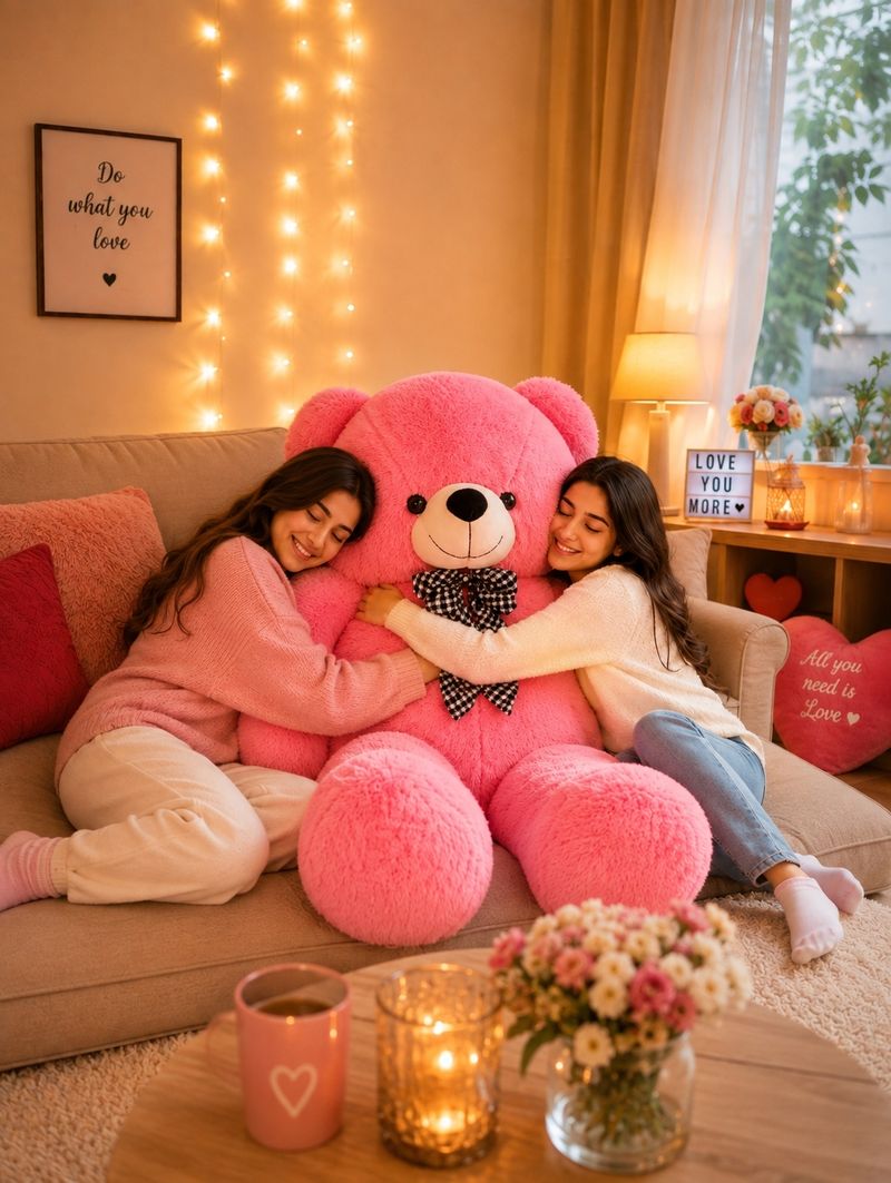 Goodhug Soft 5-Foot Giant Pink Teddy Bear 151 cm - Image 5