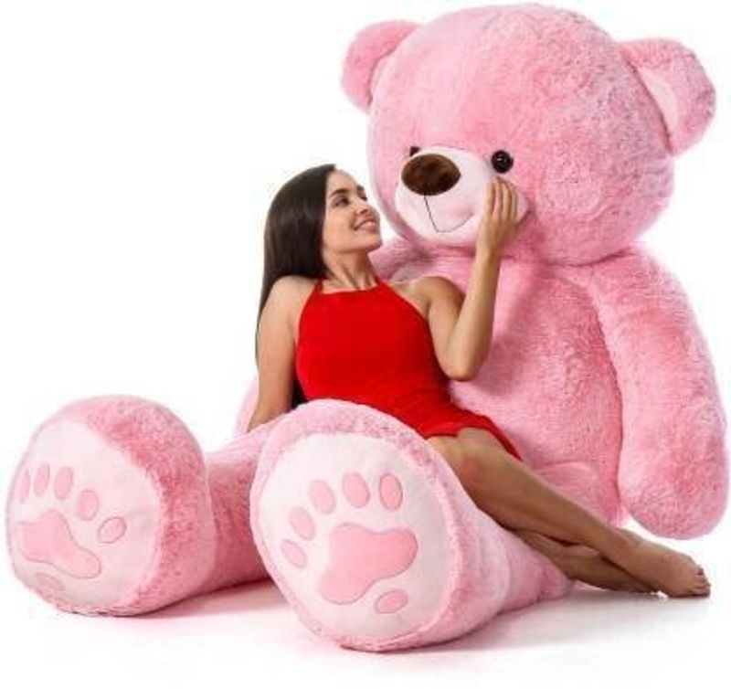 RSS SOFT TOYS 4 Feet Teddy Bear I Love You Jumbo (Pink, 89 cm) - Image 4