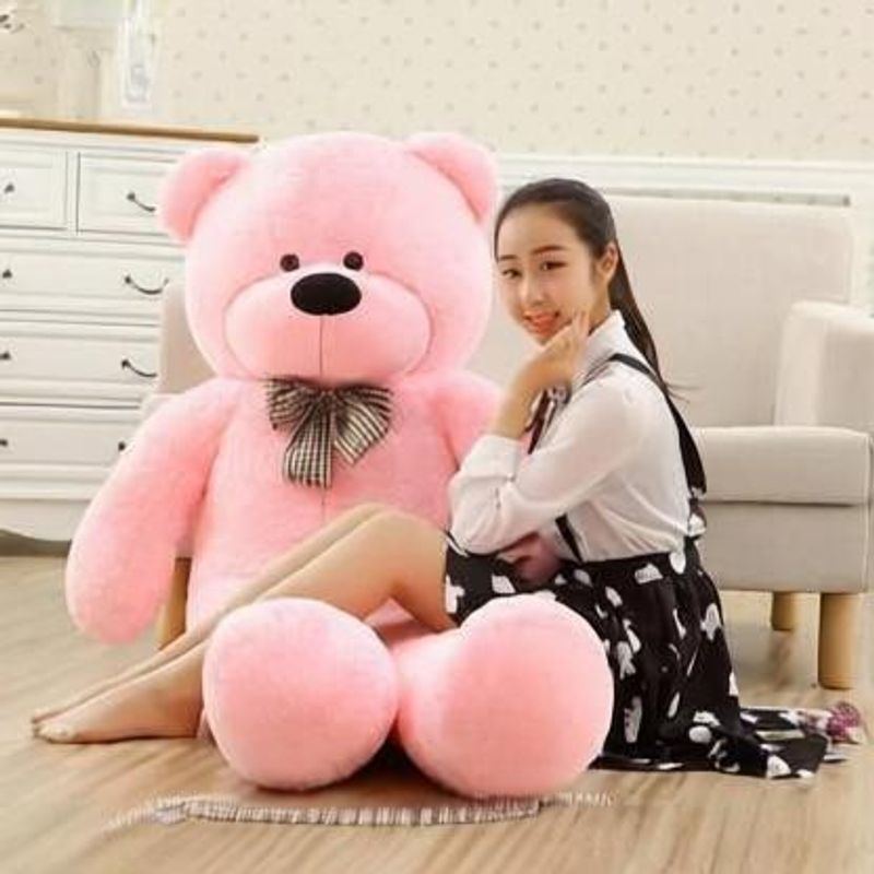 RIYASAT 4 feet teddy bear pink color - 120 cm (Pink) - Image 2