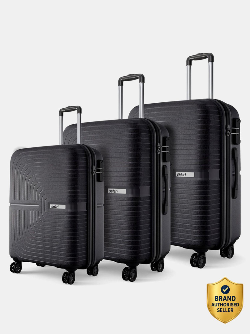 safari hard body set of 3 luggage 8 wheels - eclipse neo 55/66/75 4w luxury beige - beige