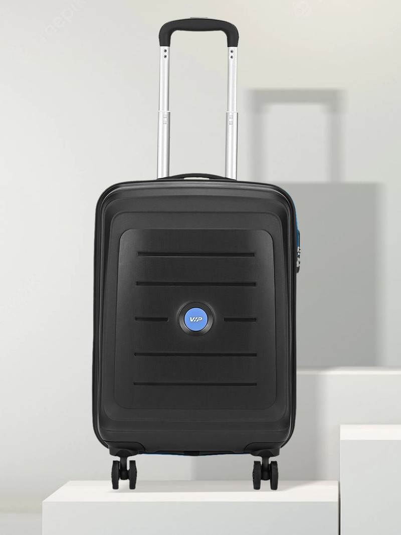 VIP VIP Small Cabin Suitcase (55 cm) 8 Wheels - CORSA STROLLY 55 360 JET BLACK - Black