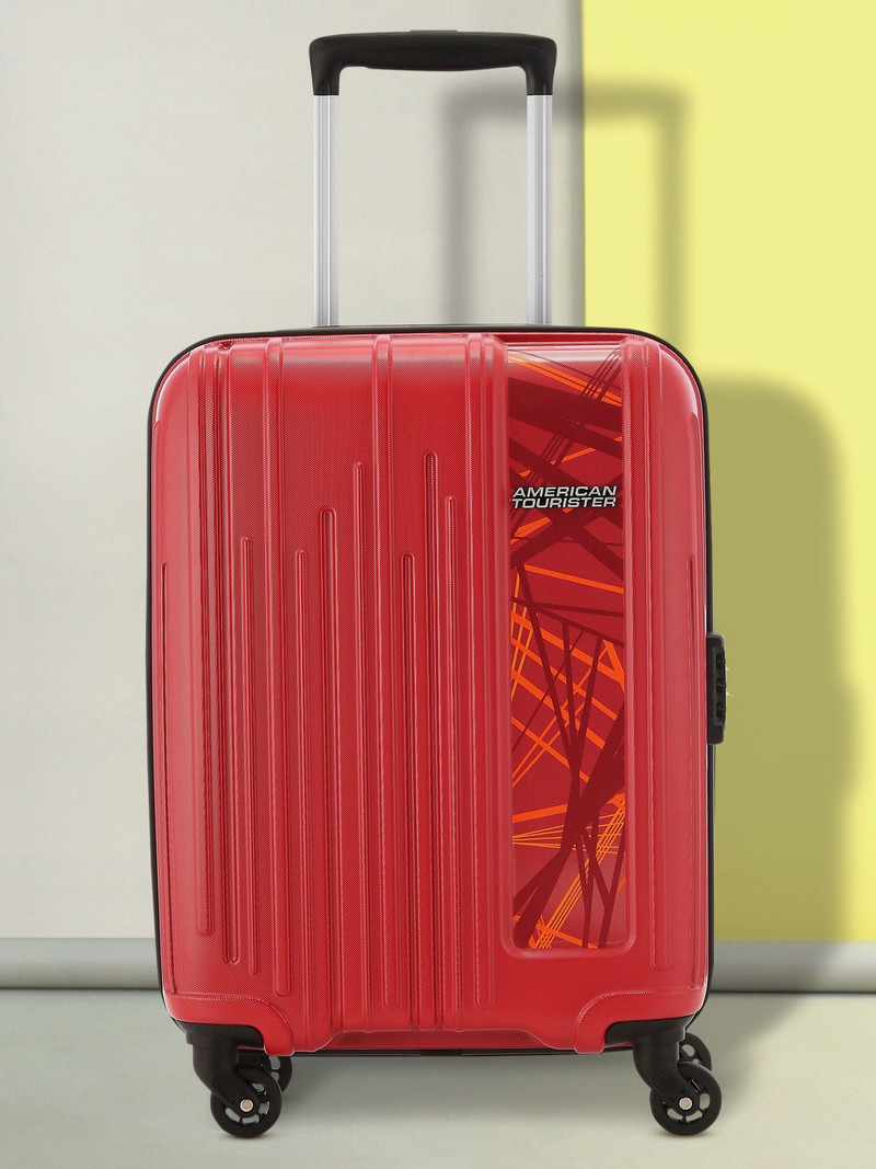 American Tourister AMERICAN TOURISTER Small Cabin Suitcase (56 cm) 4 Wheels - Combination Lock-Hamilton Plus - Red