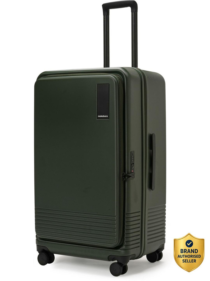 Mokobara Mokobara Large Check-in Suitcase (77 cm) 8 Wheels - The Access Check-in Large luggage - Seaweed Green 2.0