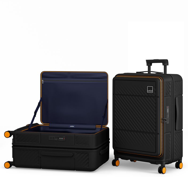 Safari SAFARI Large Check-in Suitcase (79 cm) 8 Wheels - NOX - Black