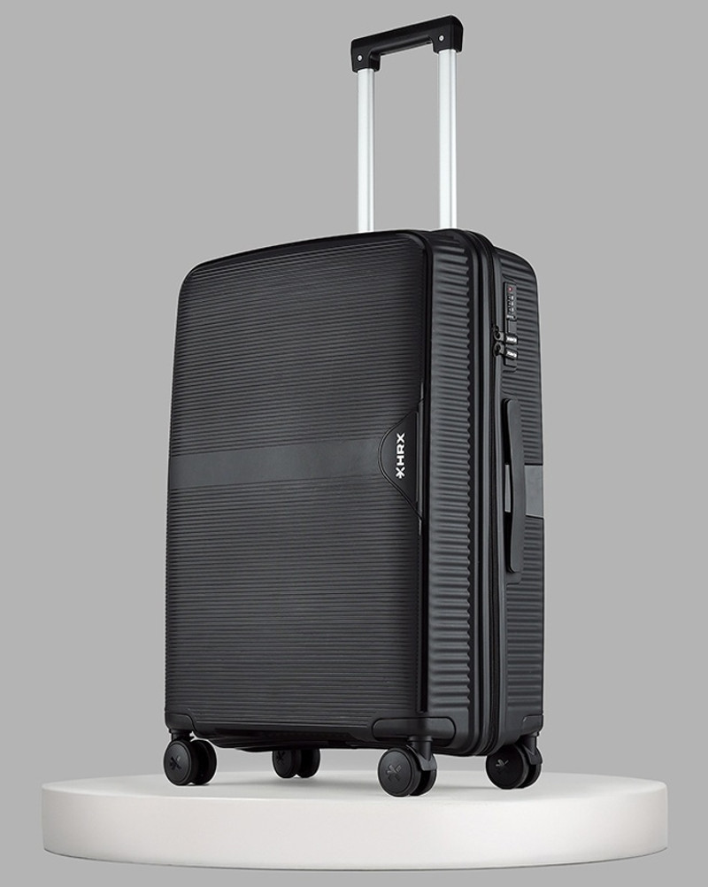 HRX HRX Medium Check-in Suitcase (65 cm) 8 Wheels - Parabola (PP) Trolley-Medium-Haileys Black