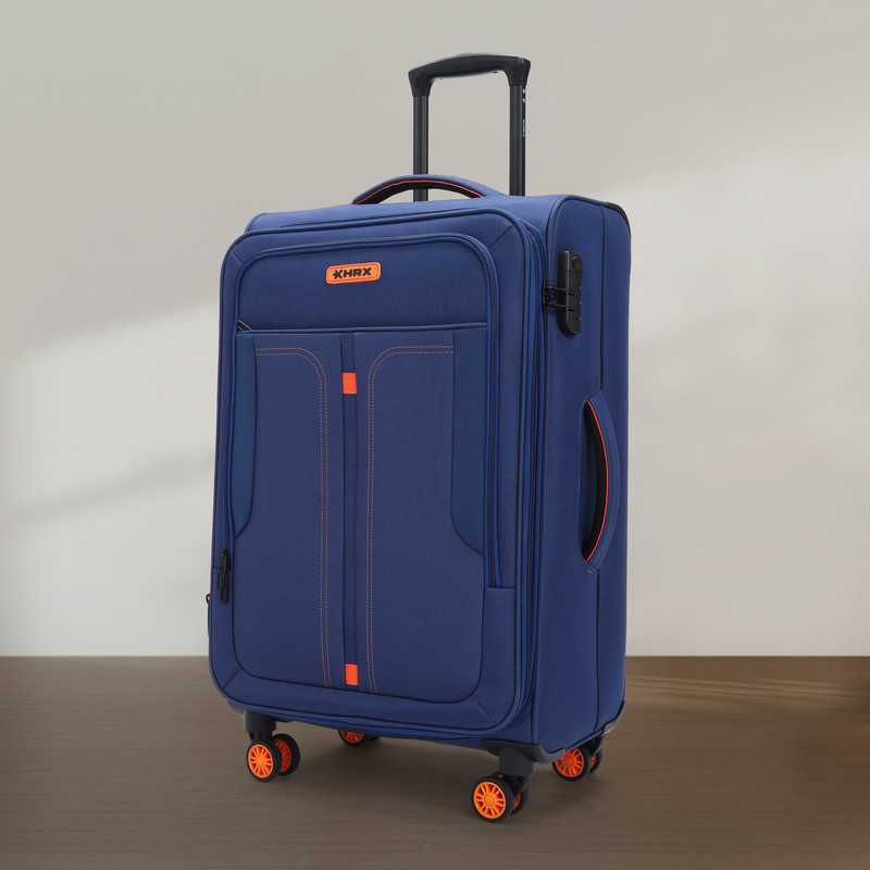 HRX HRX Large Check-in Suitcase (70 cm) 4 Wheels - Overdrive Spinner - Blue