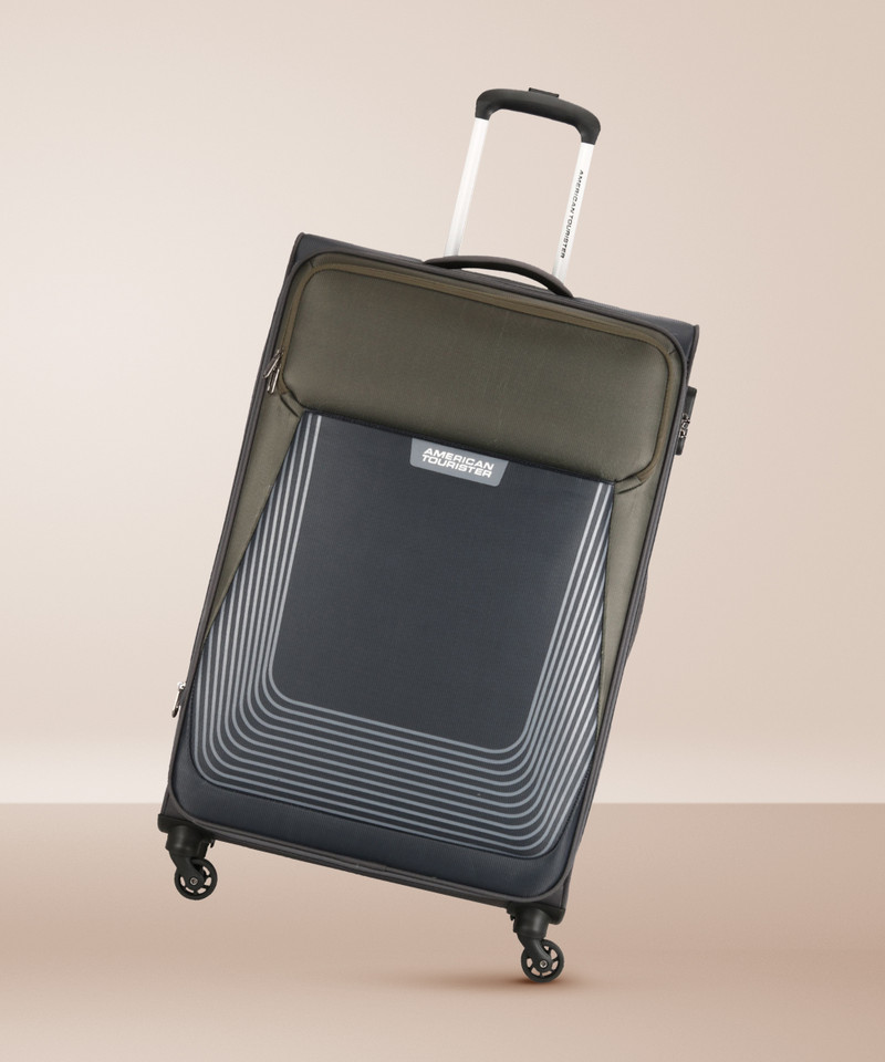 American Tourister AMERICAN TOURISTER Large Check-in Suitcase (81 cm) 4 Wheels - AMT SOUTHSIDE LITE sp 81GRYOLV - Grey