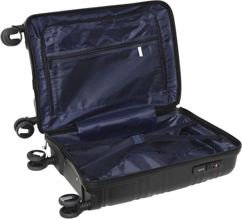 KILLER Medium Check-in Suitcase 66cm 4-Wheels Black - Image 5