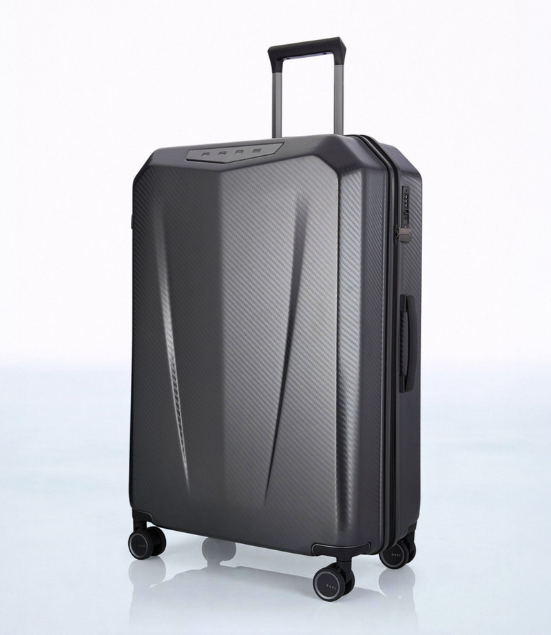Rare Rabbit Rare Rabbit Medium Check-in Suitcase (66 cm) 8 Wheels - Gallardo - Black