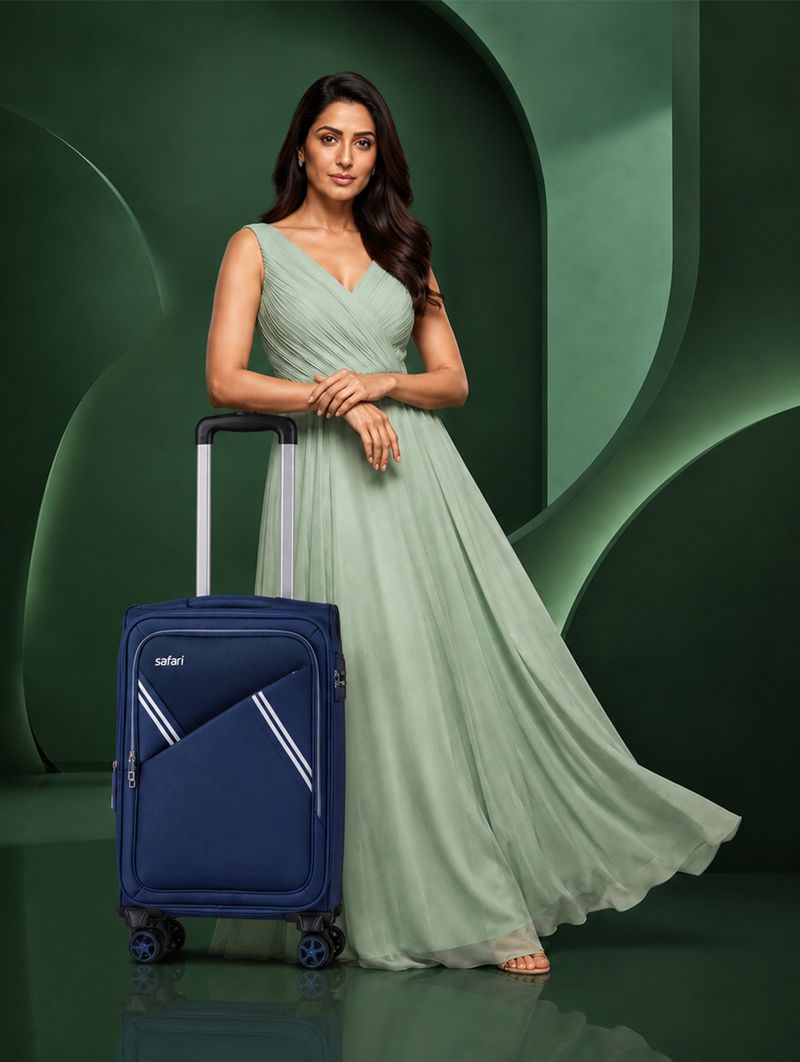 SAFARI Swift Neo 59 cm 8-Wheel Blue Cabin Suitcase - Image 3