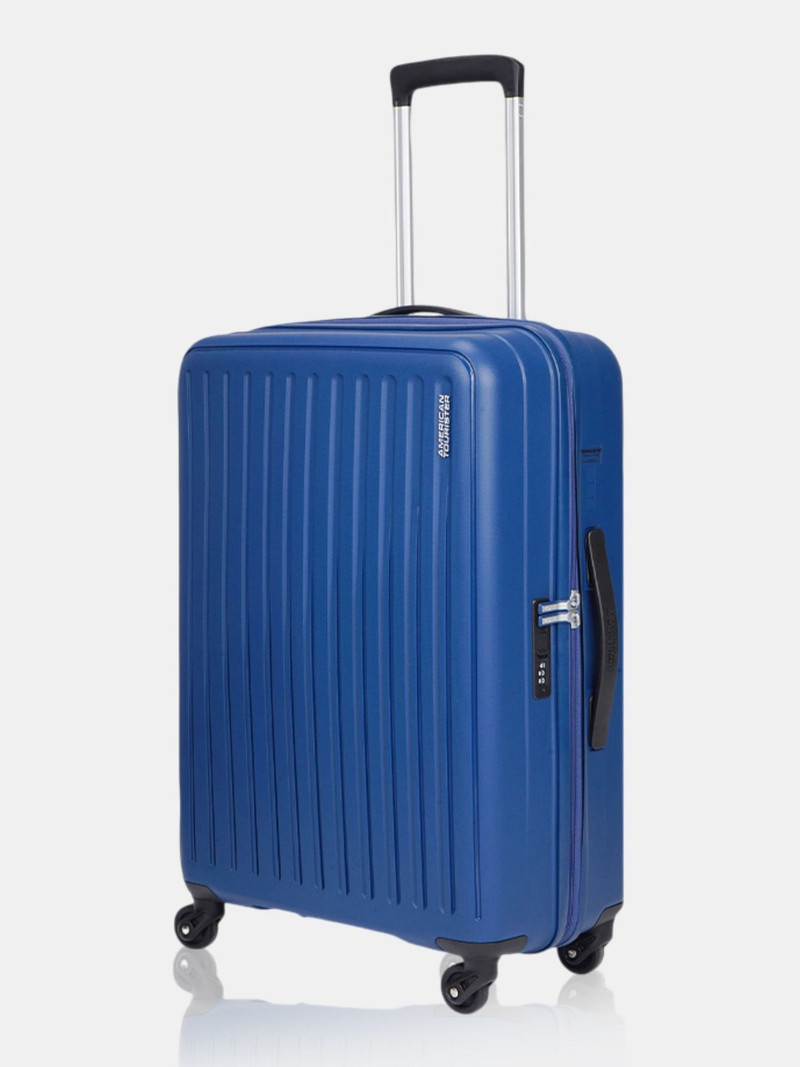 American Tourister AMERICAN TOURISTER Medium Cabin Suitcase (66 cm) 4 Wheels - Combination Lock-Brandon Nxt - Blue