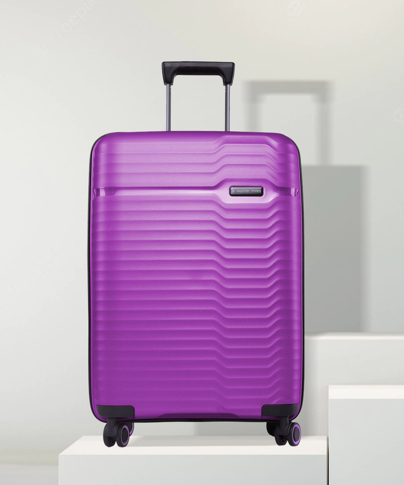 Nasher Miles NASHER MILES Large Check-in Suitcase (75 cm) 4 Wheels - Sahara Hard-sided Polypropylene Check-In Luggage Purple 28 inch |75cm Trolley bag - Purple