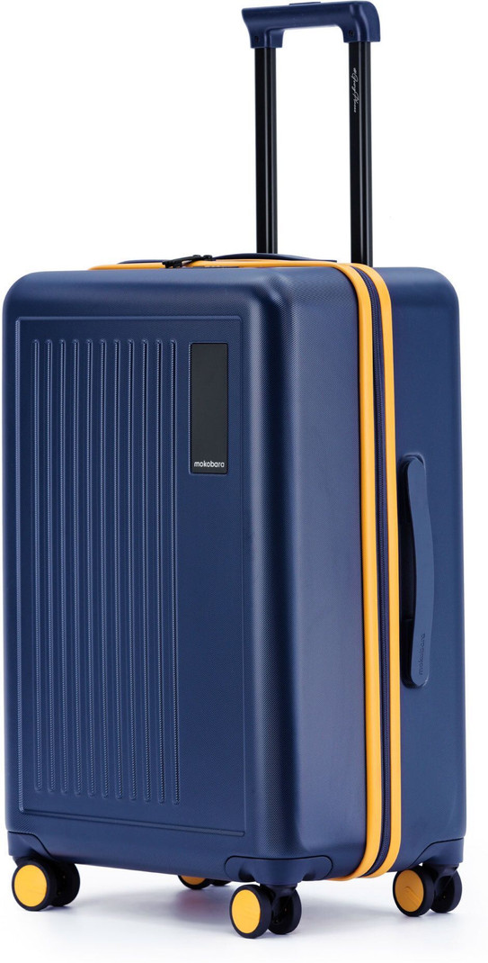 Mokobara Mokobara Medium Check-in Suitcase (64 cm) 8 Wheels - The Transit Check-in 2.0 - Blue, Gold