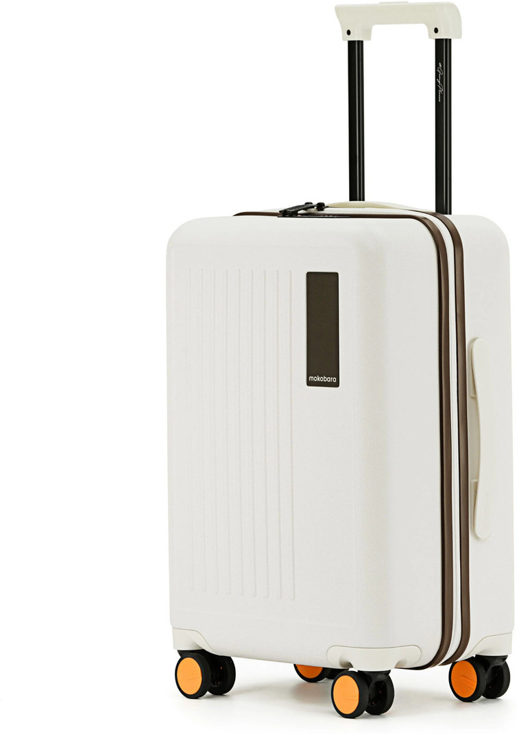 Mokobara Mokobara Small Cabin Suitcase (54 cm) 8 Wheels - The Transit Cabin Luggage - White, Black