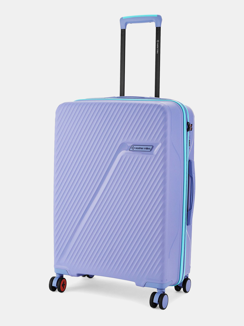 Nasher Miles NASHER MILES Medium Check-in Suitcase (65 cm) 8 Wheels - Montreal Hard-Sided Polypropylene Check-in Luggage 24Inch Trolley Bag for Travel - Multicolor