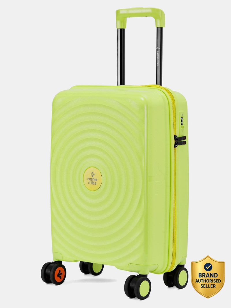 Nasher Miles NASHER MILES Small Cabin Suitcase (55 cm) 8 Wheels - Goa Polypropylene Hard-Sided 20 inch Spinner Trolley Bag for Travel \u0026 Business