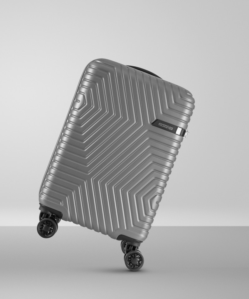 American Tourister AMERICAN TOURISTER Small Cabin Suitcase (55 cm) 4 Wheels - ELLEN SPINNER 55 cm TSA GREY - Grey