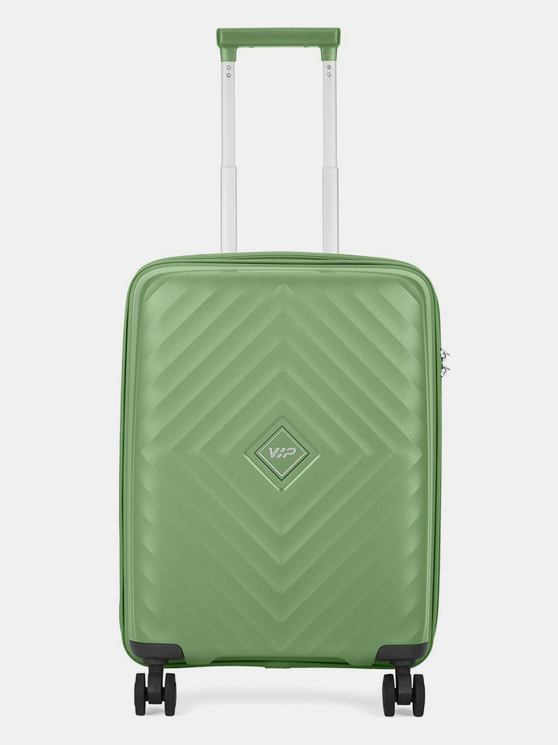 VIP VIP Small Cabin Suitcase (55 cm) 8 Wheels - QUAD-PRO 8W STROLLY CB 360 EMG - Green