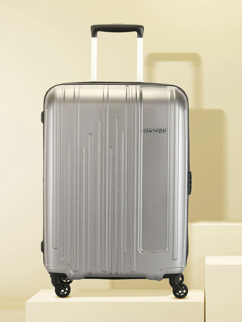 American Tourister AMERICAN TOURISTER Large Check-in Suitcase (77 cm) 4 Wheels - Combination Lock-Hamilton - Grey