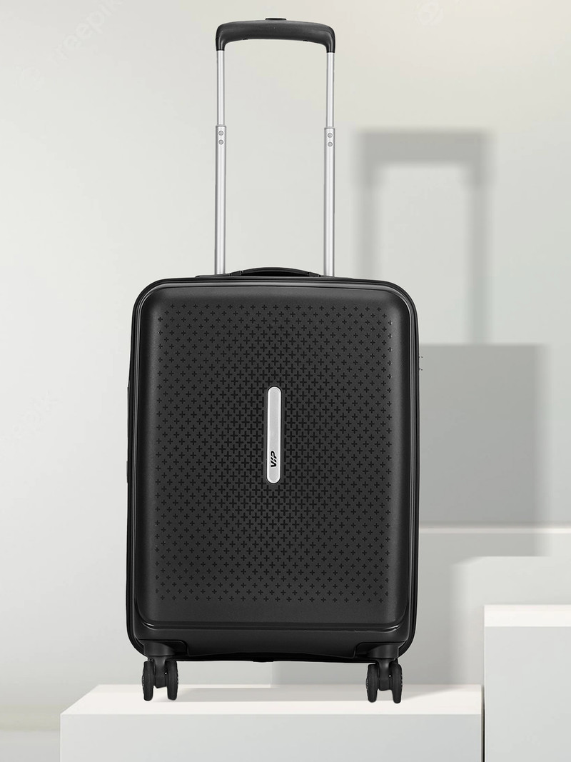 VIP VIP Small Cabin Suitcase (57 cm) 8 Wheels - Stargaze Active 55 - Hardbody Trolley Bag With TSA Lock - Black