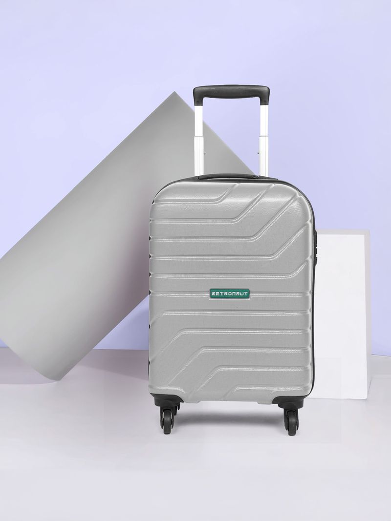 METRONAUT Small Cabin Suitcase (55 cm) 4 Wheels - BENT - Silver