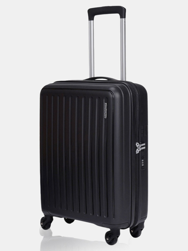American Tourister AMERICAN TOURISTER Small Check-in Suitcase (55 cm) 4 Wheels - Combination Lock-Brandon Nxt - Black