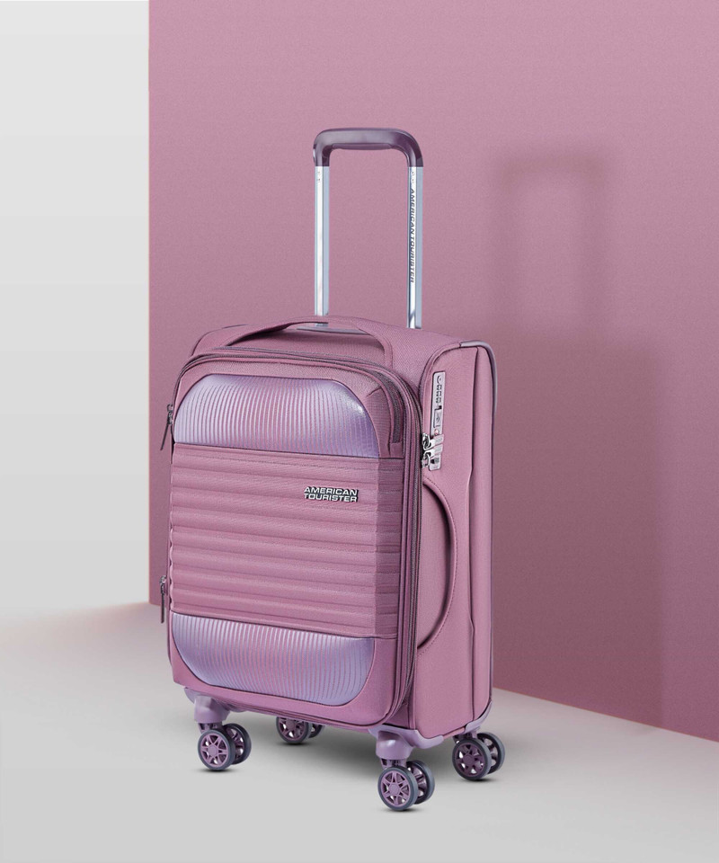 American Tourister AMERICAN TOURISTER Small Cabin Suitcase (55 cm) 8 Wheels - Fornax - Purple