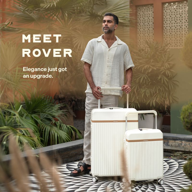 Assembly Medium Check-in Suitcase 8 Wheels 65L White - Image 3