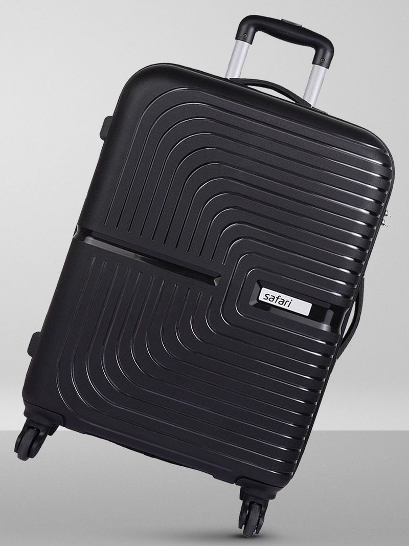 Safari SAFARI Large Check-in Suitcase (75 cm) 4 Wheels - ECLIPS75 - Black, Silver