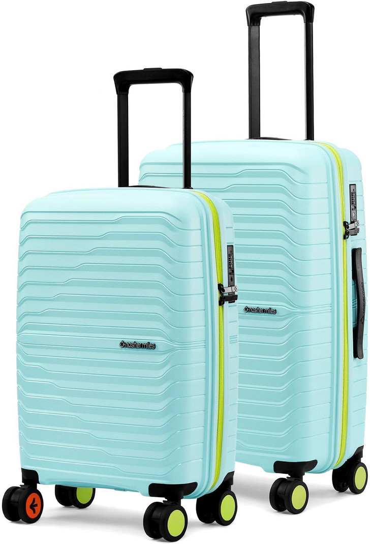 Nasher Miles NASHER MILES Cairo Hard-Sided Polypropylene Luggage Set of 2 Trolley Bag for Travel Cabin & Check-in Set 8 Wheels - 24 inch