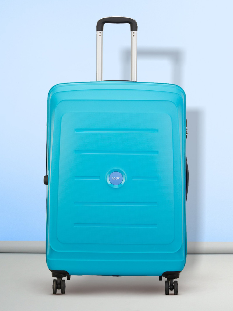 VIP VIP Large Check-in Suitcase (76 cm) 8 Wheels - Corsa 76 - Hardbody Trolley Bag - Blue