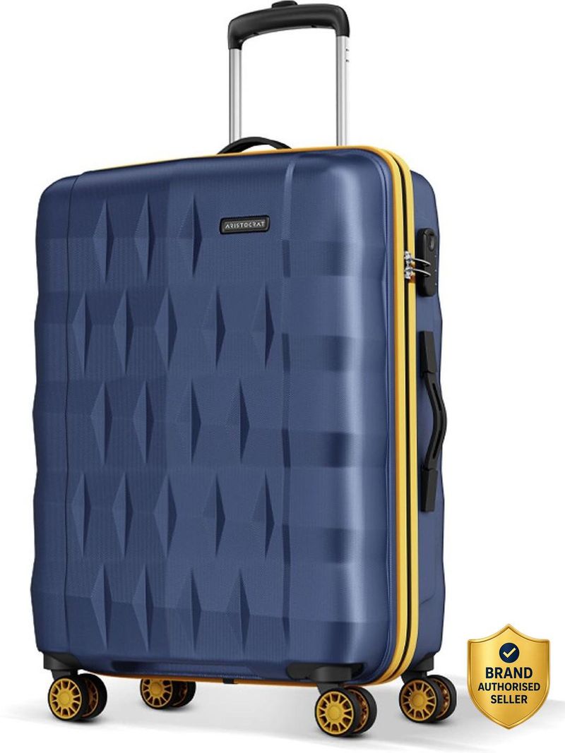 ARISTOCRAT 26 inch Blue 8-Wheel Check-in Suitcase - Image 2