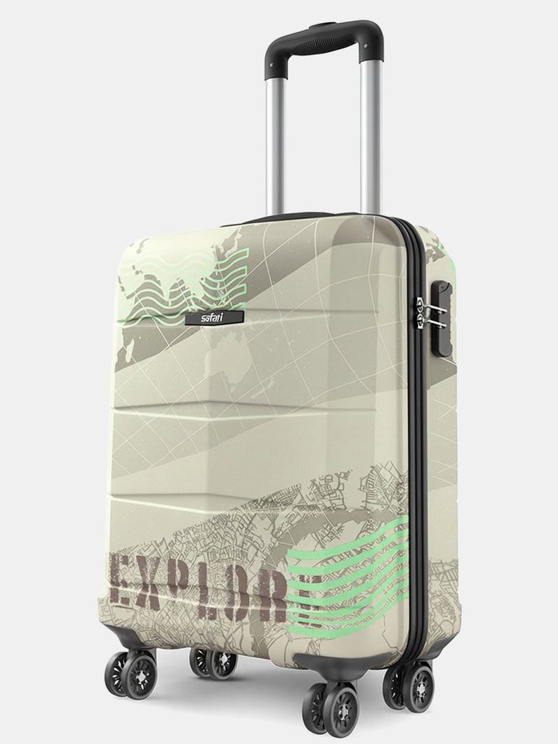 Safari SAFARI Small Cabin Suitcase (55 cm) 4 Wheels - Explore Neo 55 4W - Khaki