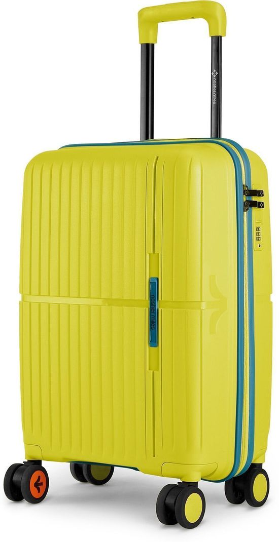 Nasher Miles NASHER MILES Small Cabin Suitcase (55 cm) 8 Wheels - Springfield Hard-Sided Polypropylene Cabin Luggage Green 55cm Trolley Bag - Green