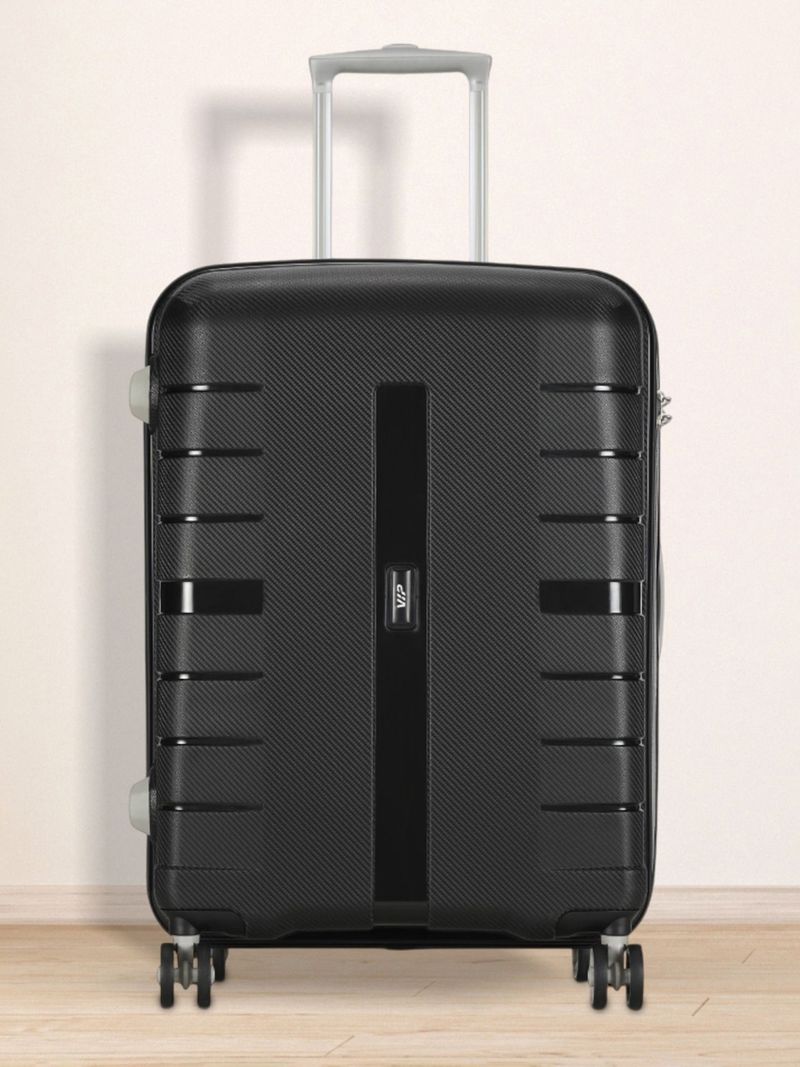 VIP VIP Hard Body Set of 3 Luggage 8 Wheels - Voyager Pro of 3 (Small 55cm | Medium 67cm | Large 79cm) - Trolley Bag - Black