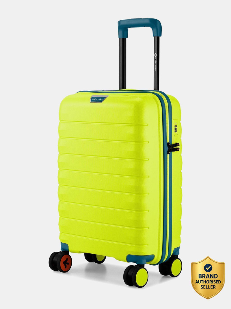 Nasher Miles NASHER MILES Small Cabin Suitcase (55 cm) 8 Wheels - Salzburg Hard-Sided Polypropylene Cabin Luggage 20inch Trolley Bag for Travel
