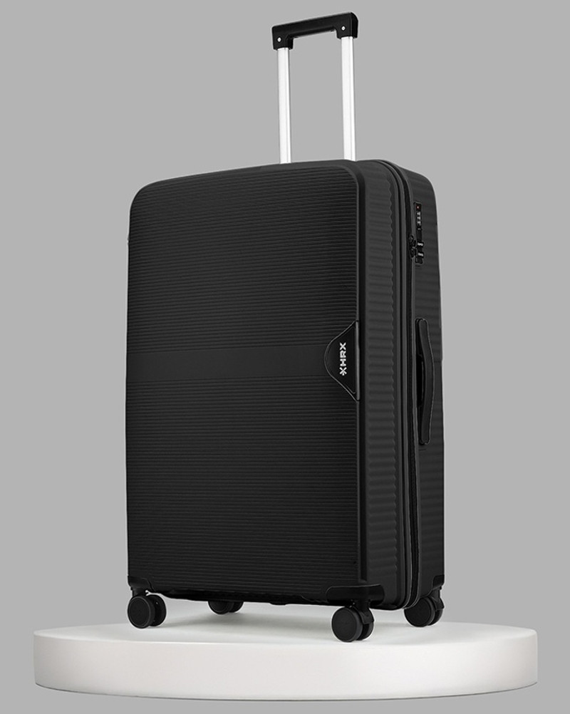 HRX HRX Large Check-in Suitcase (75 cm) 8 Wheels - Parabola (PP) Trolley-Large-Haileys Black